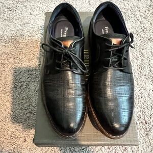 WORN ONCE Freeman Hayden Black Oxford Dress Shoes, Size 9.5 W